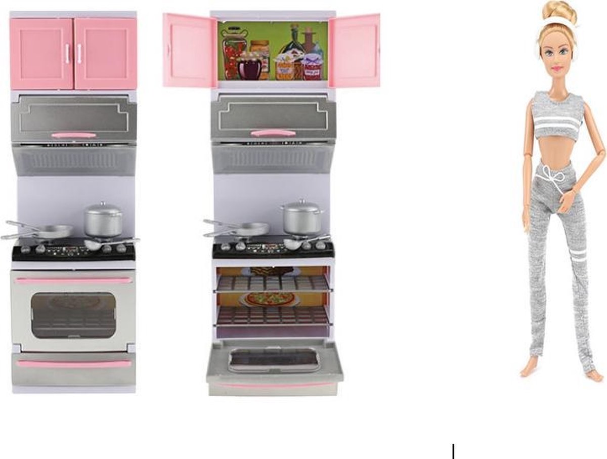 LAUREN Keuken met oven voor Tienerpop + LAUREN Tienerpop