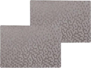 6x stuks stevige luxe Tafel placemats Stones grijs 30 x 43 cm - Met anti slip laag en PU coating toplaag