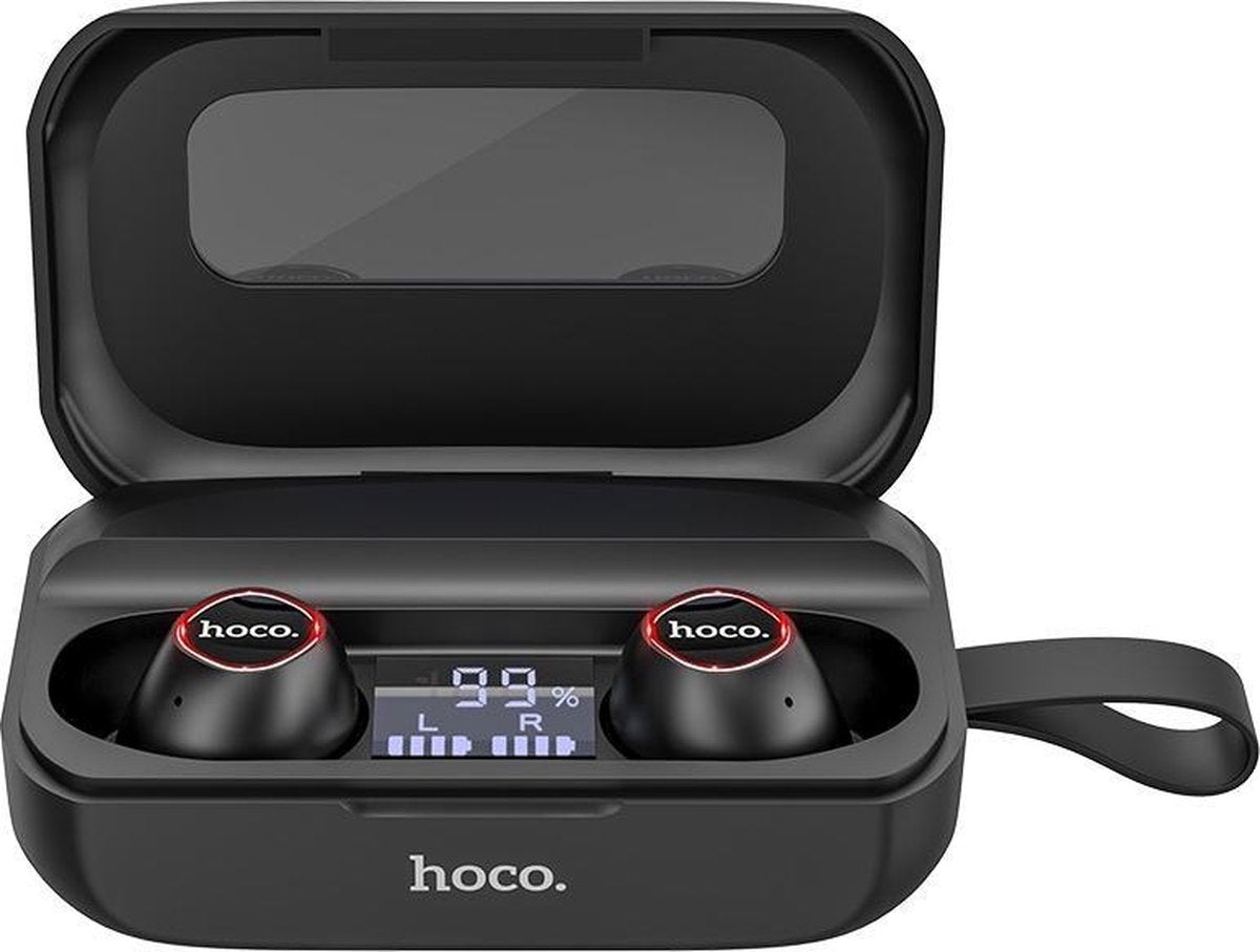 Hoco ES37 - Draadloze oordopjes - Bluetooth oordopje met Oplaadcase 2600mAh - 20x Volledig Opladen op 1 Accu - Zwart
