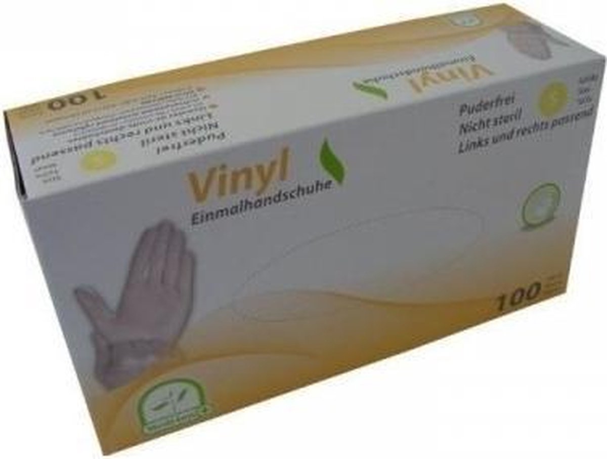 vinyl handschoenen niet gepoederd XL (100) stuks)