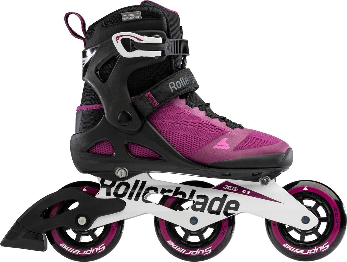 Rollerblade Inlineskates - Maat 40.5 - Unisex - zwart/paars/wit