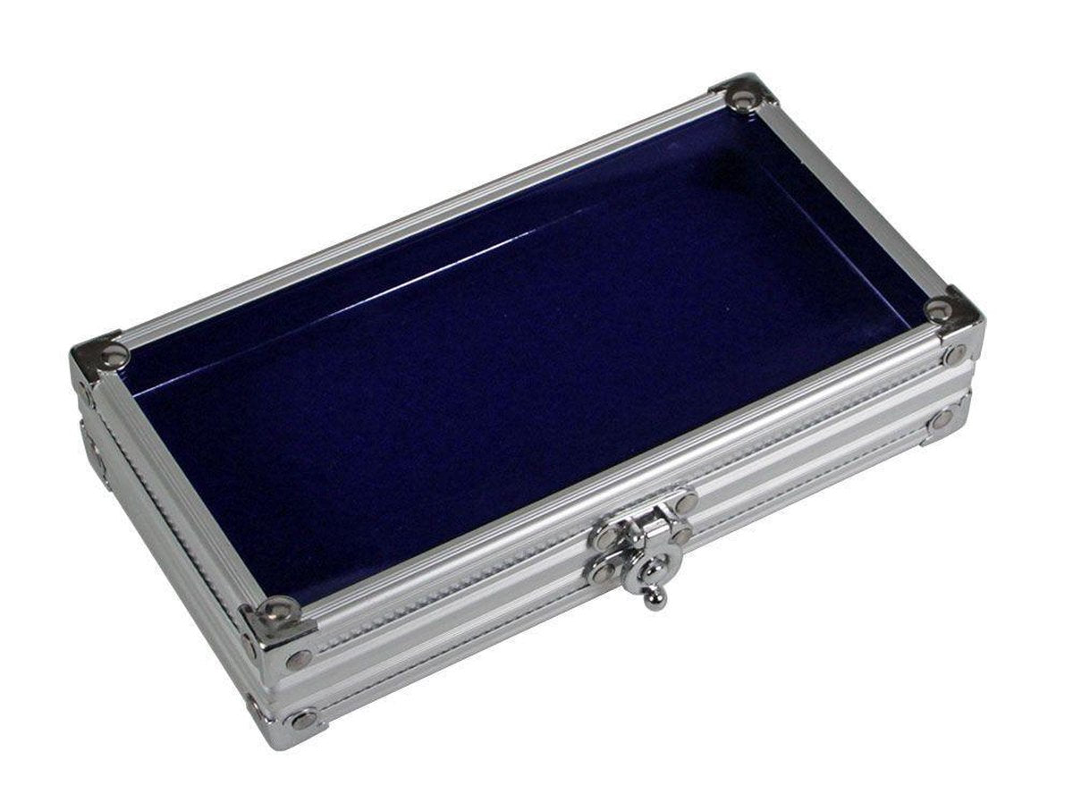 SAFE Aluminium vitrine cassette met acrylglas deksel - 192 x 115 x 42 mm