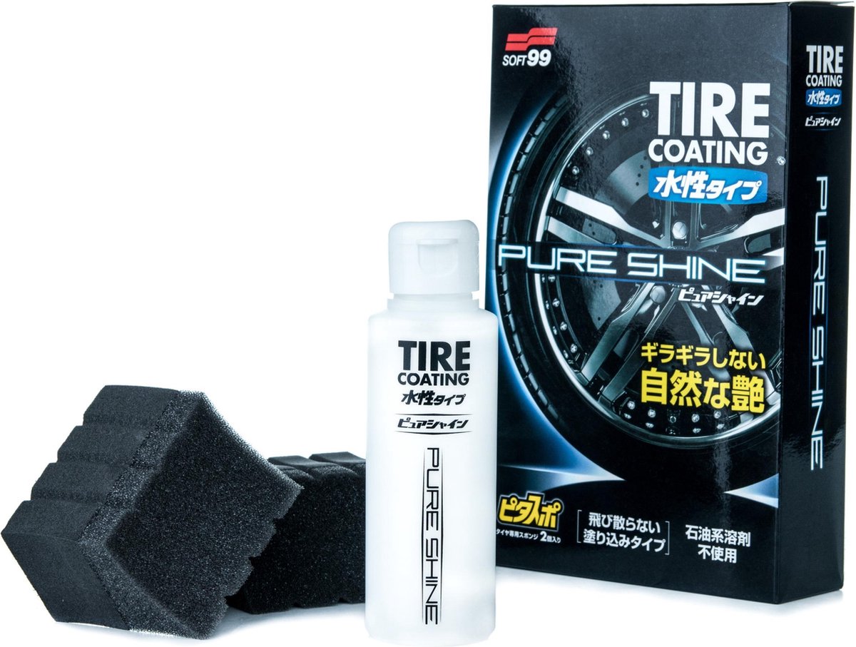 Soft99 Pure-Shine Tire Coating Kit - 100ml