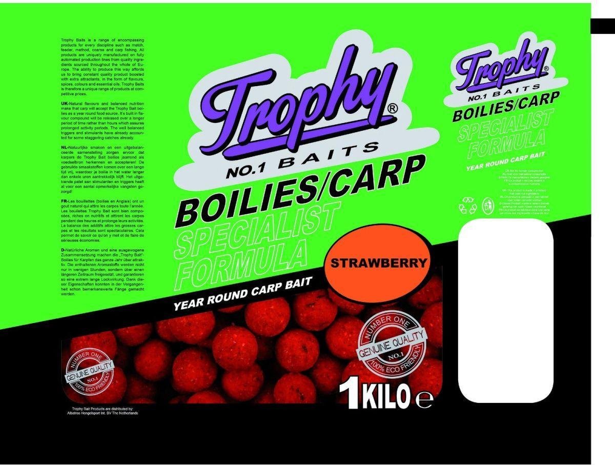 Albatros boilies 1 kg/15 mm strawberry