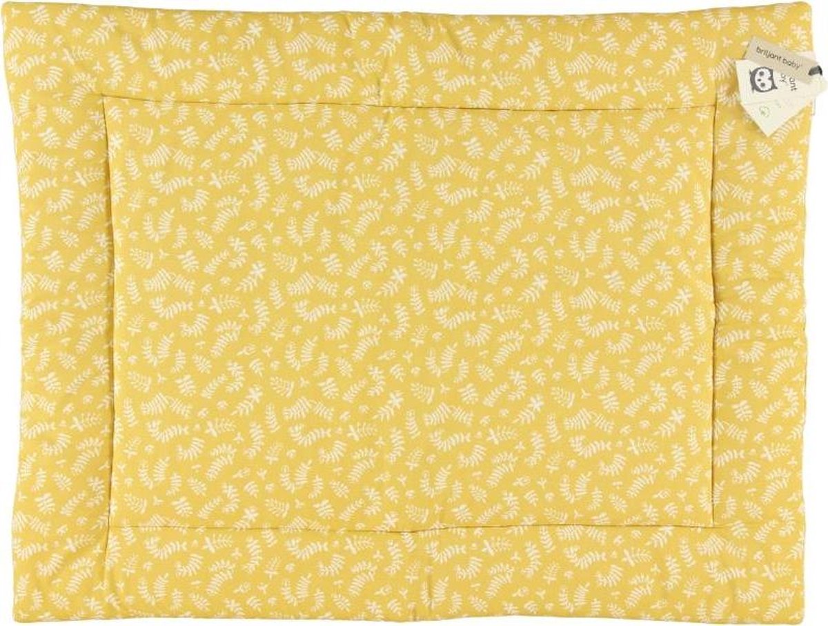 Briljant Baby - Boxkleed - Botanic Organic - Geel - 80 x 100 cm - 100% organisch katoen