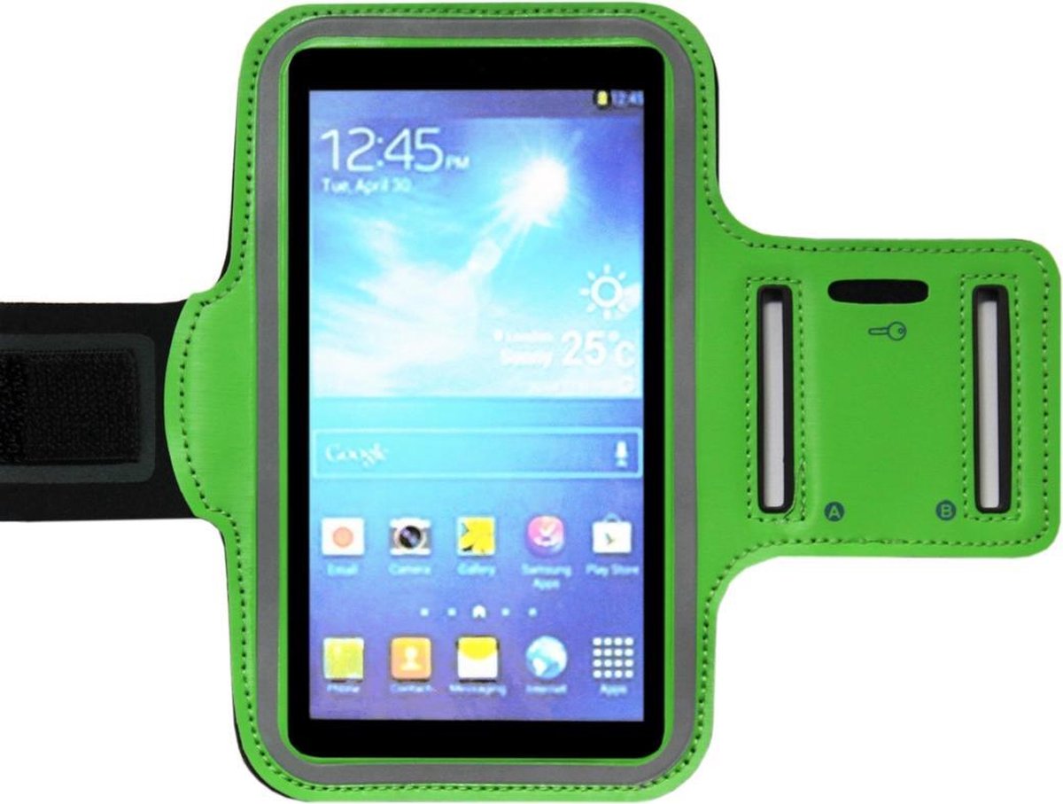 ADEL Sportarmband 4.7 Inch Microfiber Hoesje voor iPhone 6(S) - Groen
