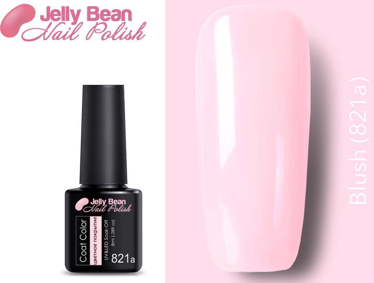 Jelly Bean Nail Polish Gel Nagellak - Blush (821a) - UV Nagellak 8ml