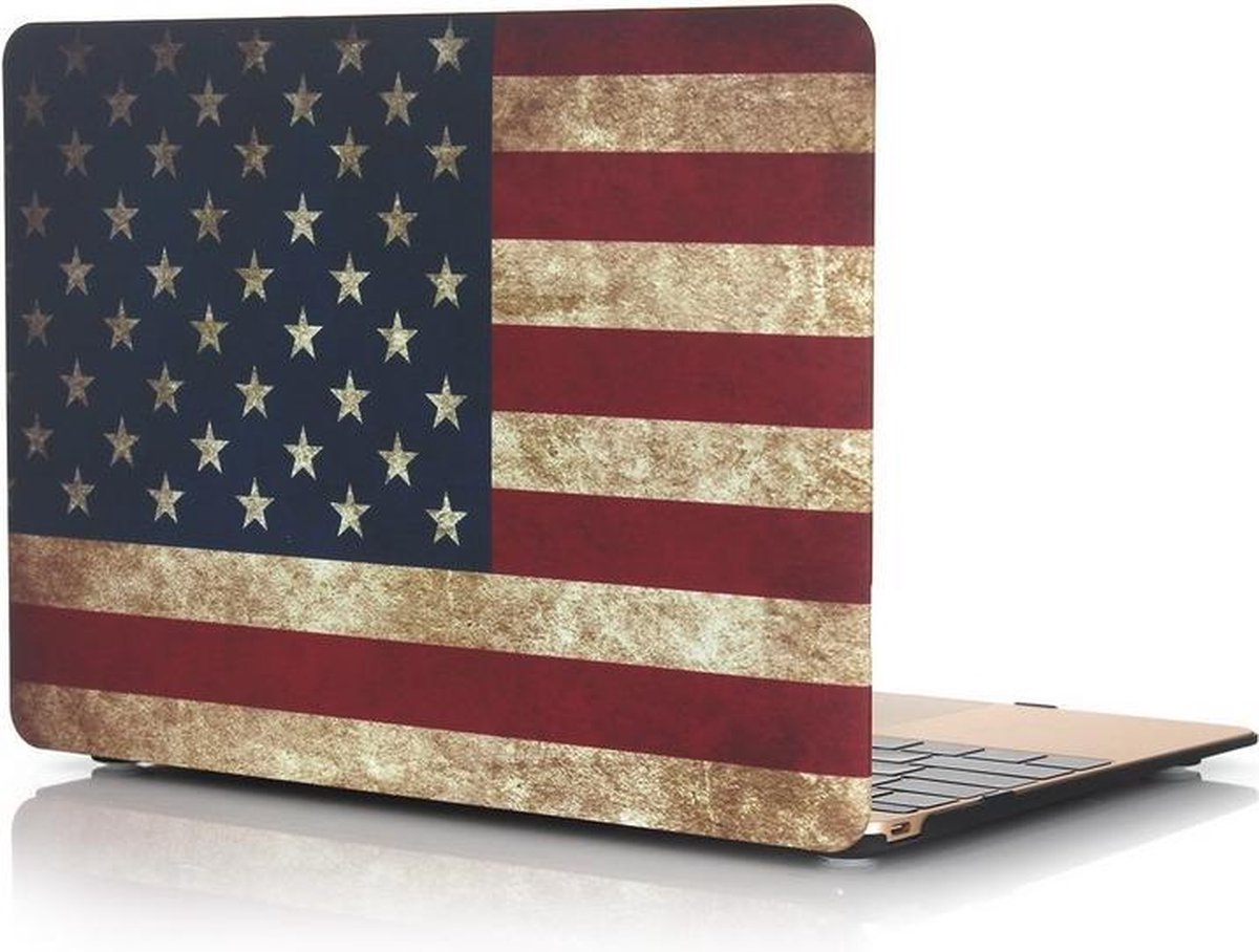 Mobigear Hard Case Frosted US Vlag voor Apple MacBook 12 inch