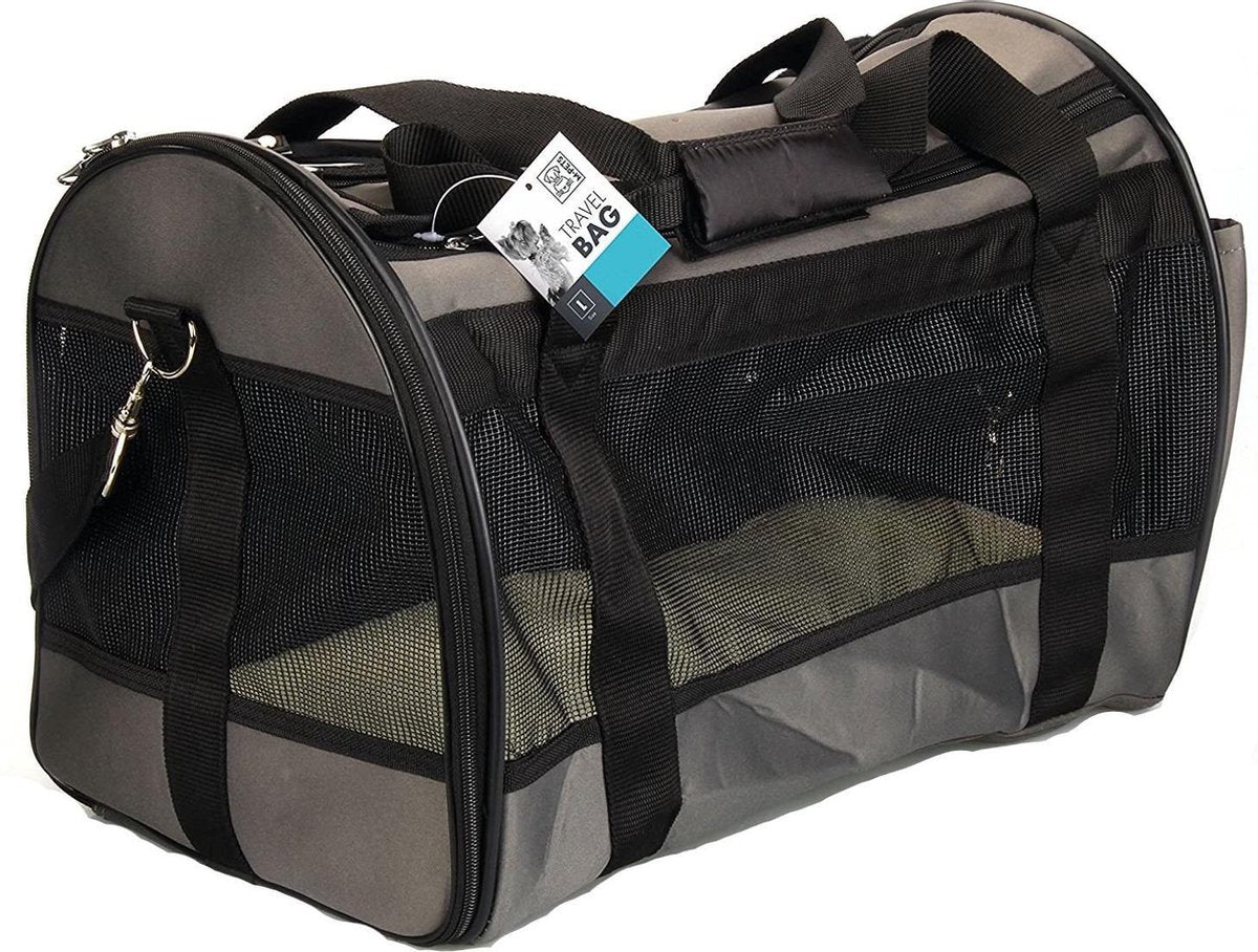 M-pets Dierendraagtas 46 X 28 X 31 Cm Polyester Grijs