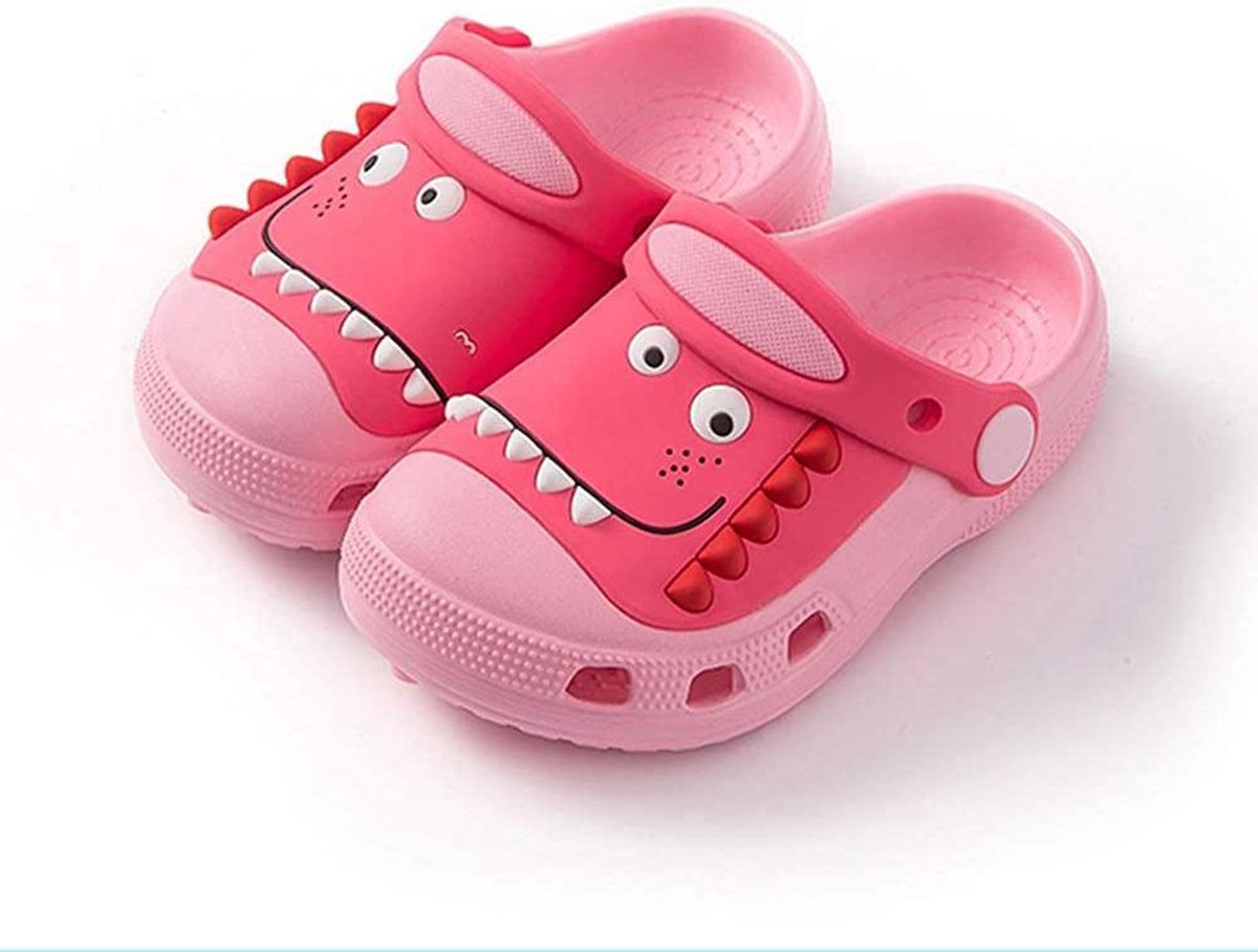 Kindersandaal - Dinosaurus - Zomer Klompen - Jongens Meisjes - Roze - Maat 21/22