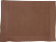 PVC geweven placemats bruin (Box 4)