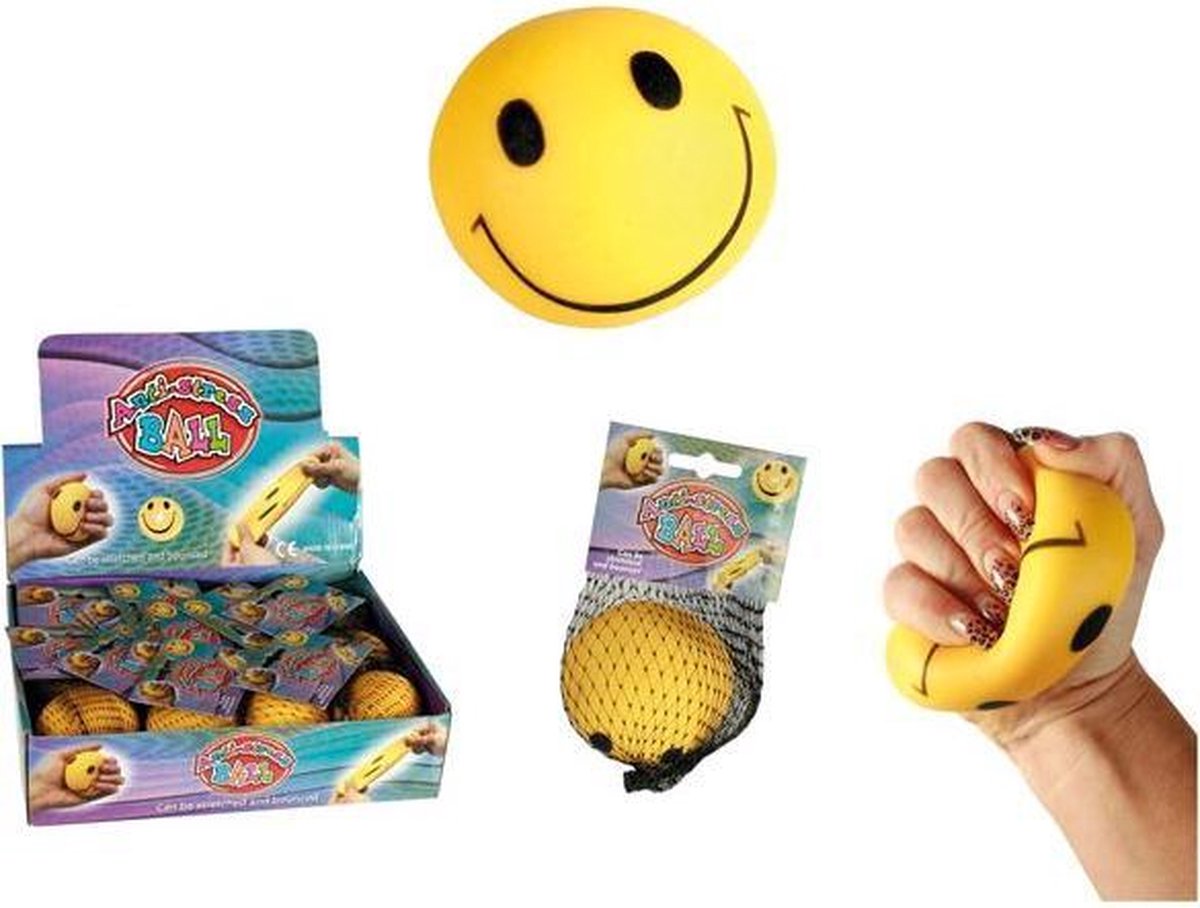 Funny Face Stress Ball In Disp