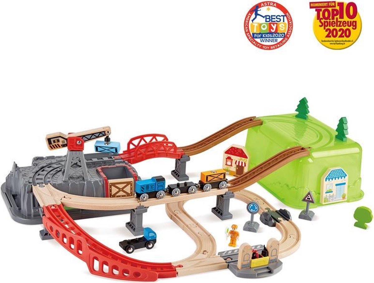 Hape Bouwset Houten Treinbaan In Emmer
