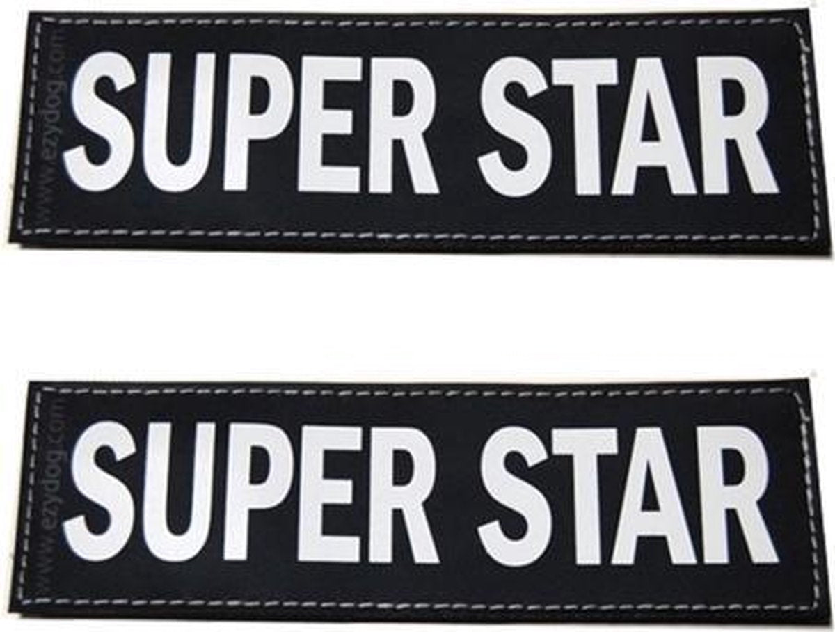 Ezydog Harnas Patch - Super Star - 5x15 cm
