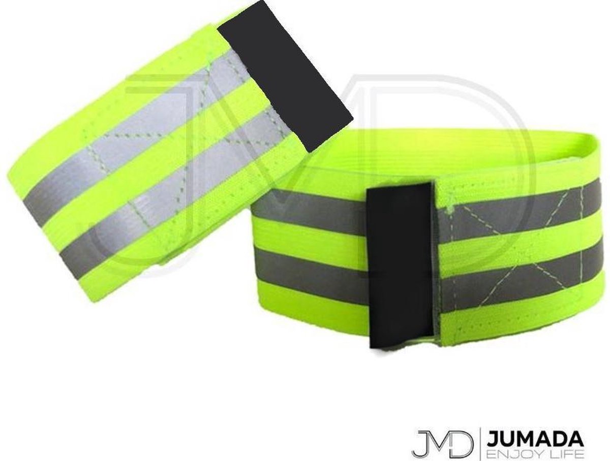 Reflecterende Hardloop Verlichting - Sportarmband - Veiligheid - One Size - Geel