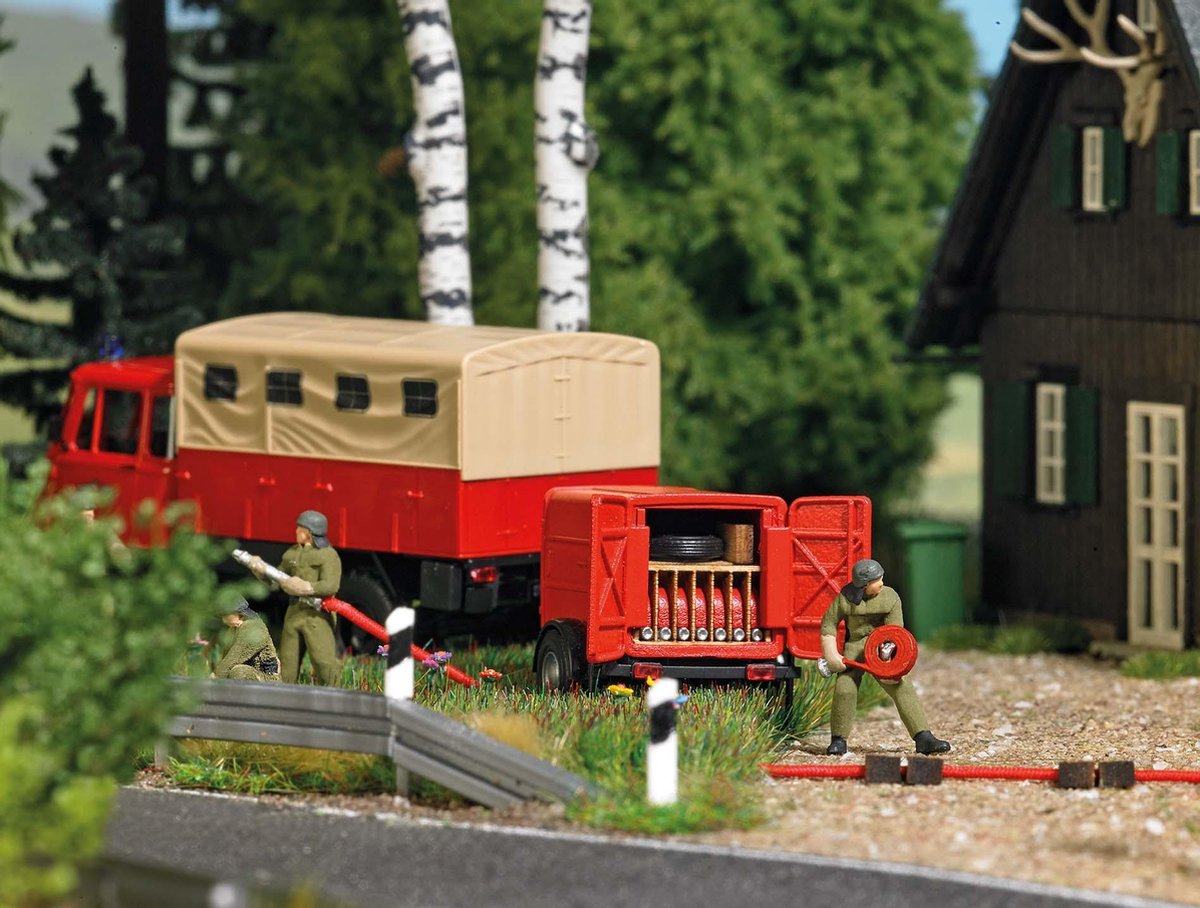 Busch - A-set: Schlauchtransportanhanger H0 (3/21) * - BU7961 - modelbouwsets