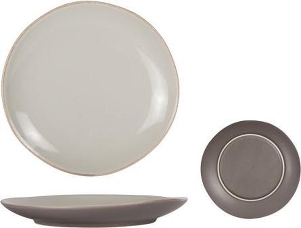 Oleada Taupe Dinerbord - Plat - Ø 27cm