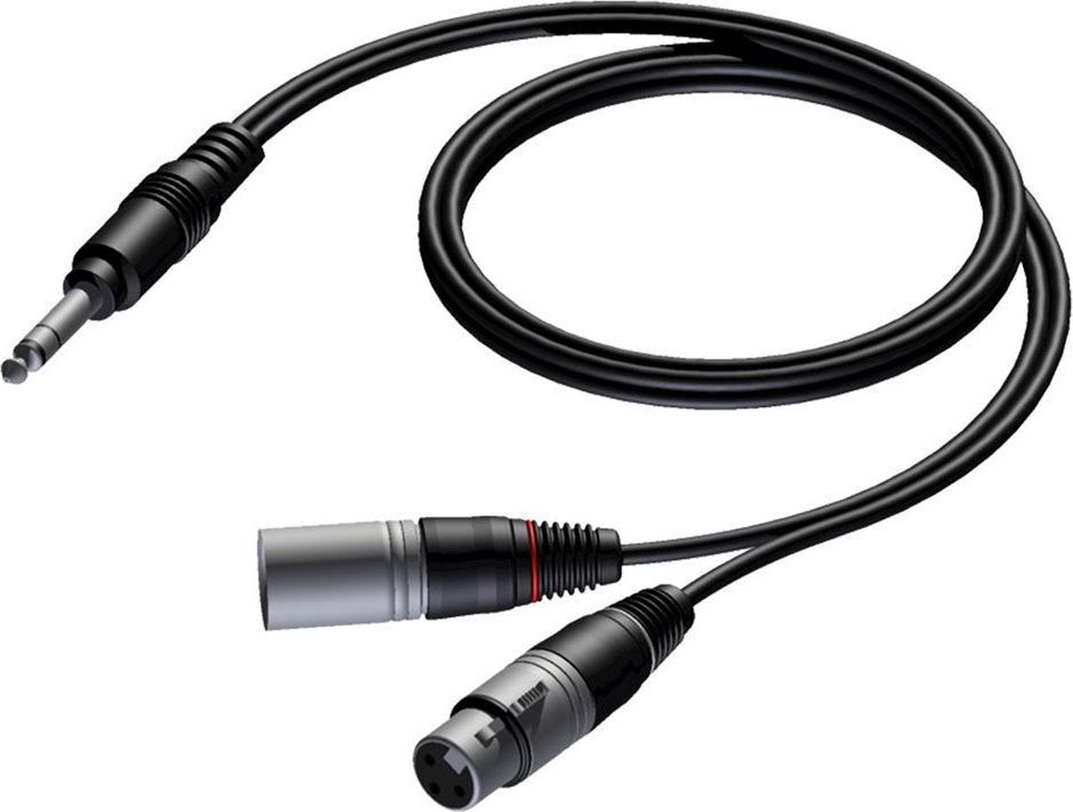 Procab CAB709 1x XLR mannelijk en 1x XLR vrouwelijk - 6