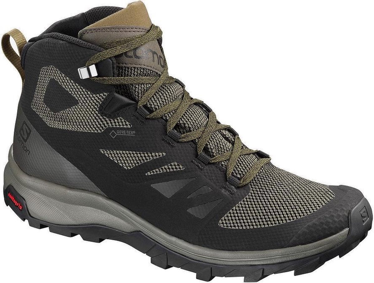 Salomon Outline mid GTX heren wandelsneaker zwart