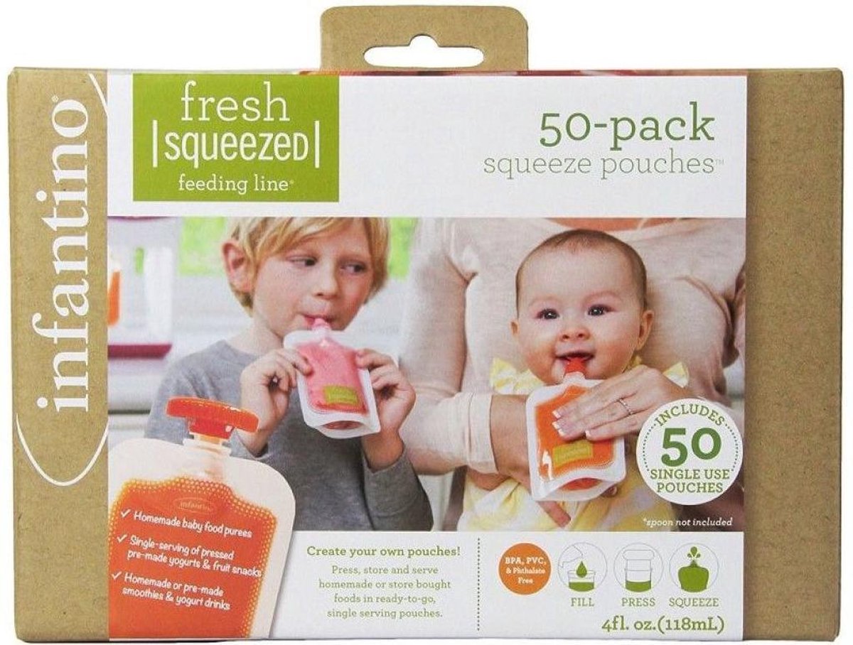 Set van 50 zakjes voor Infantino Feeding Squeeze Station