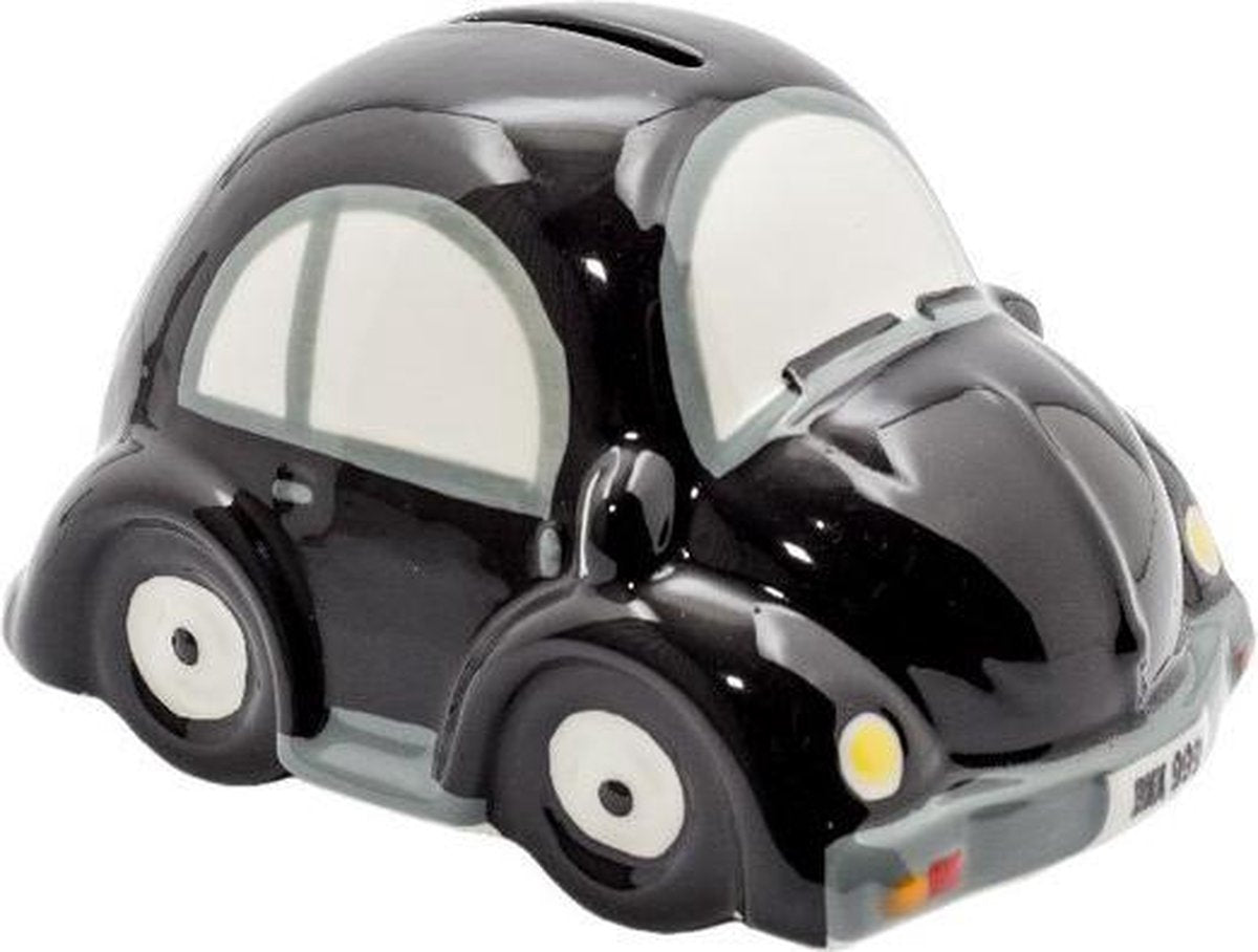 Spaarpot - Keramiek - Beetle - Zwart - 14
