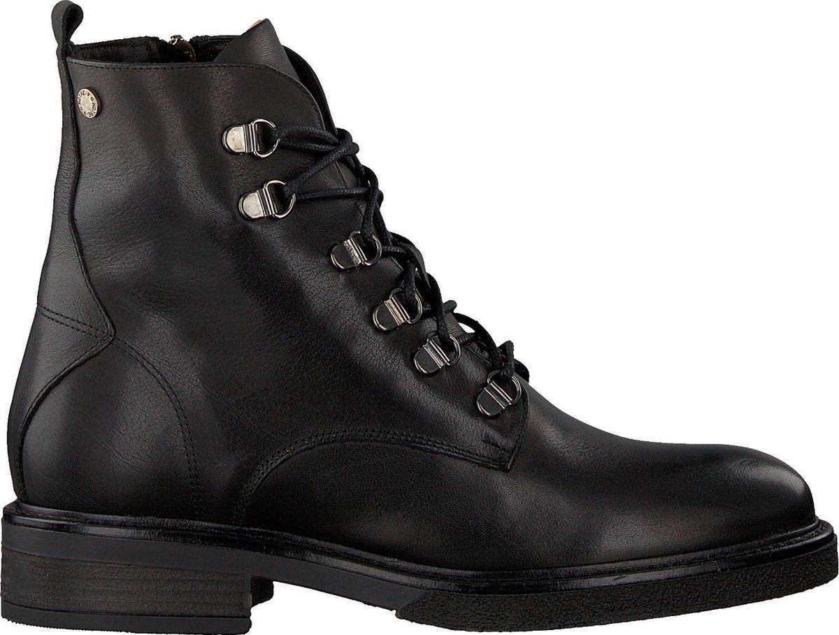 Notre-V 01-3211 Veterboots - Laarzen Met Veters - Dames - Zwart - Maat 41