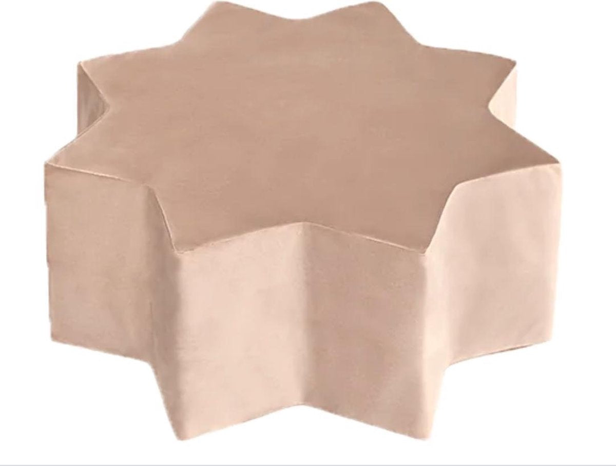 Misioo sterrenpoef  Velvet Goud - luxe kinderpoef - Kinderstoel - Luxe kindermeubel - Star- Gold - voetensteun