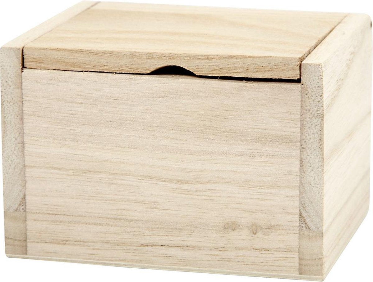 Doos. afm 10x8.2x6.7 cm. binnenmaat 8.5x6.5x6.5 cm. Keizerin boom - 1 st