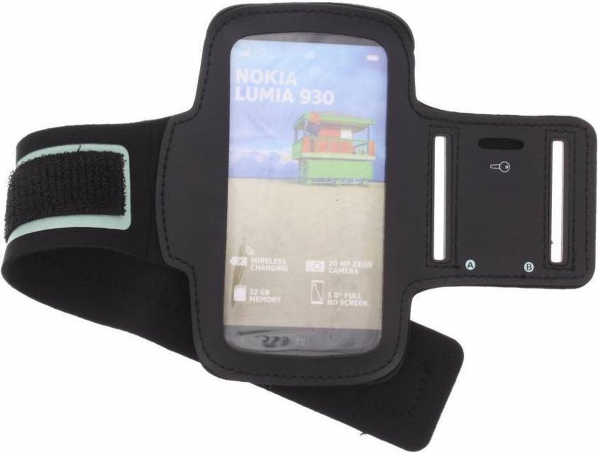 Smartphonehoesjes.nl - Zwarte sportarmband - Nokia Lumia 930