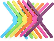 GoodDealz - Siliconen opvouwbare pannenonderzetter - 6 stuks - 6 kleurig - hitte bestendig - afwasbaar - antislip - onderzetter - pannenlap - onderzetter