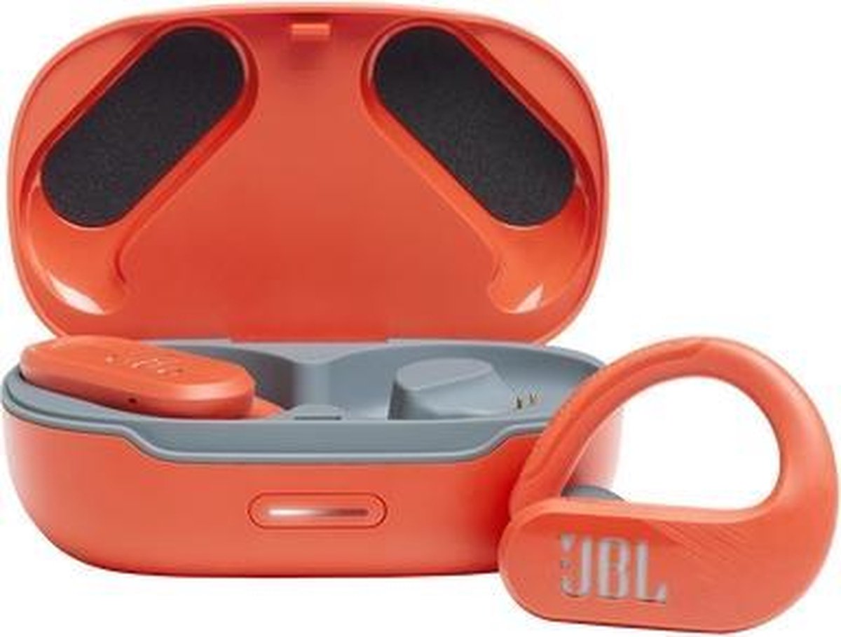 JBL Endurance Peak II - Coral - Draadloze In-Ear Oordopjes