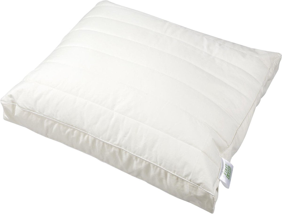 First Label - Kapok - Hoofdkussen - Medium - 52x62 cm - Wit