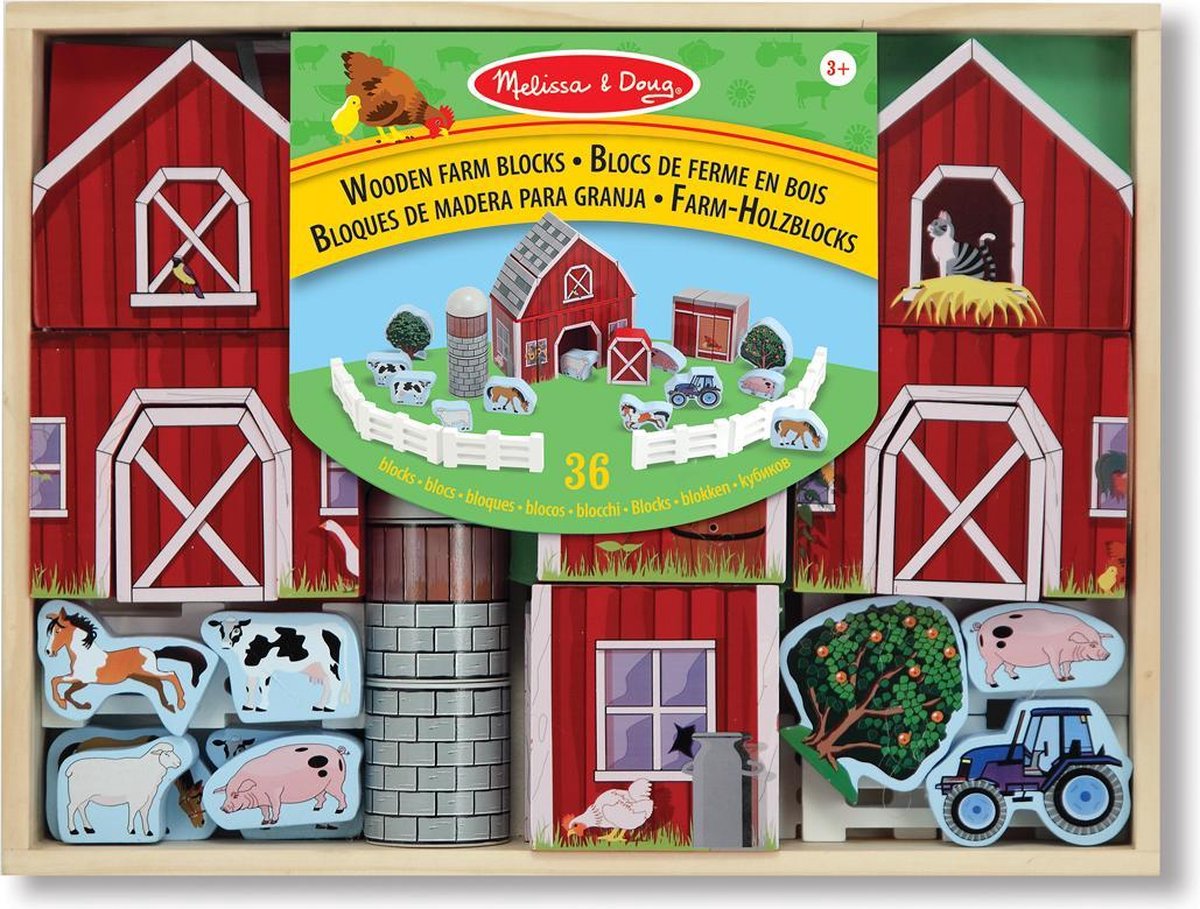 Houten speelset boerderij - Melissa & Doug