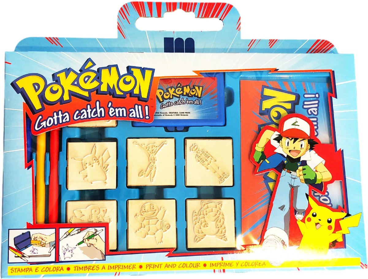 Pokémon - Stempelset - 12 Dlg- Gotta catch ém all !