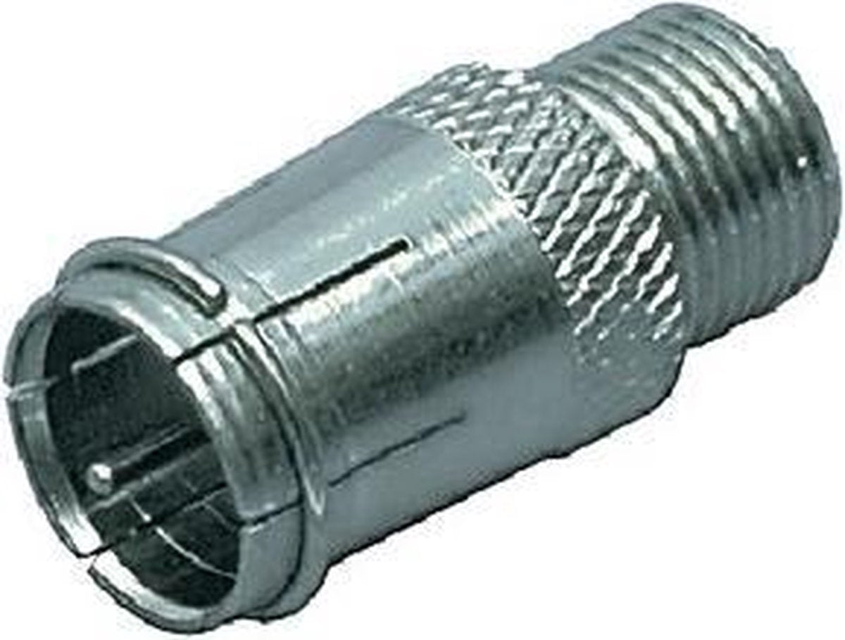 Konig Adapter f-connector quick mannelijk - f-connector vrouwelijk