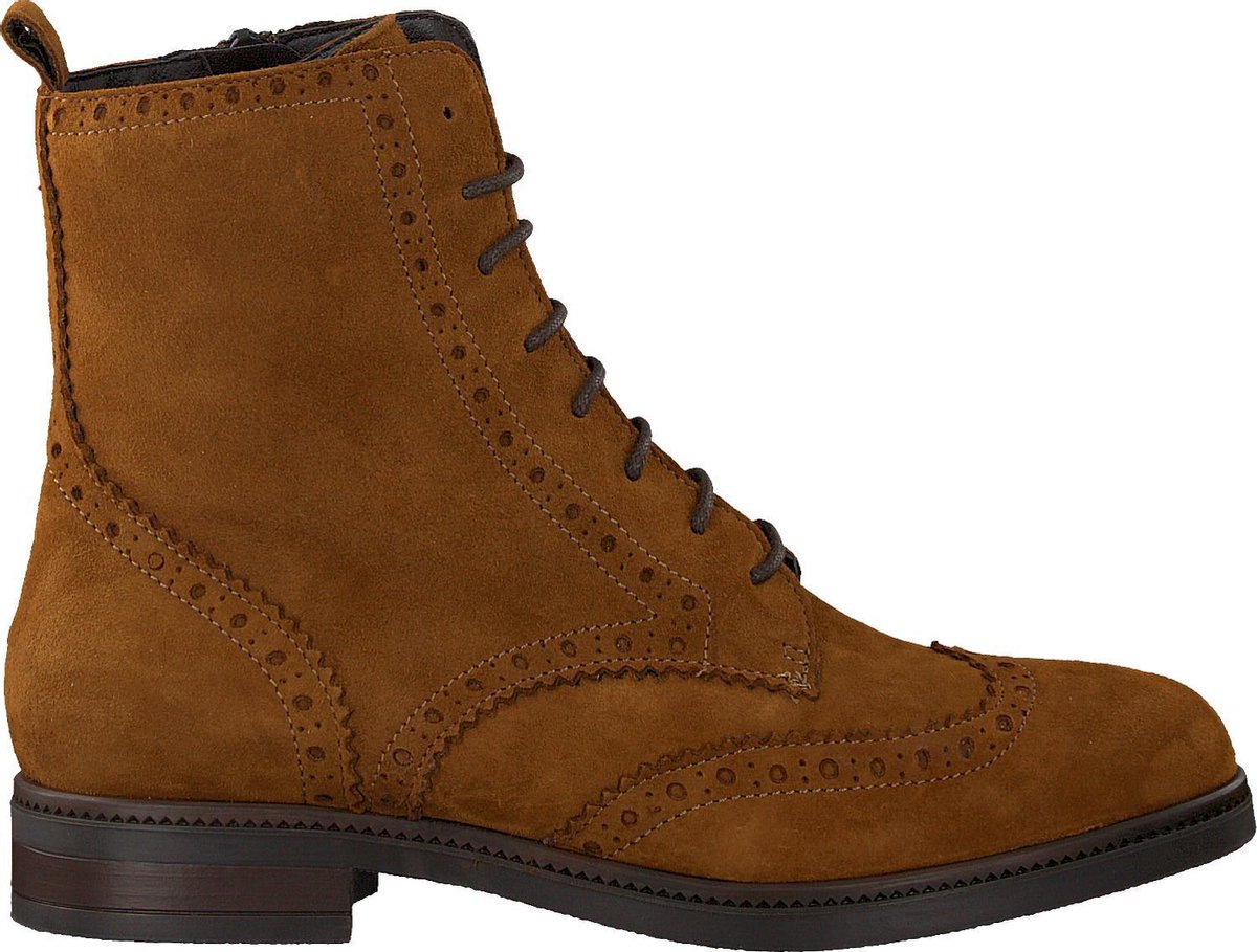 Notre-V 44201 Veterboots - Laarzen Met Veters - Dames - Cognac - Maat 37