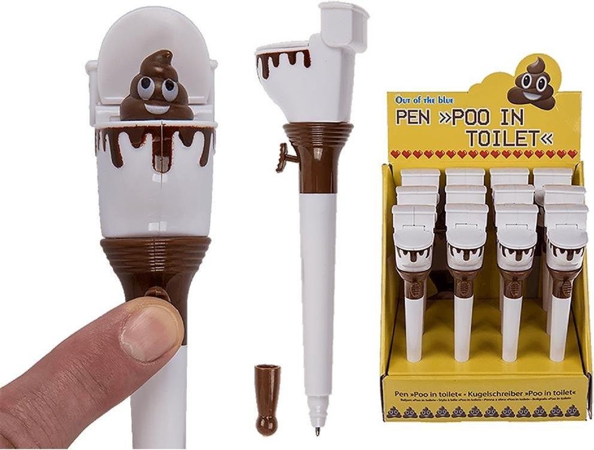 Poo in Toilet Pen 18
