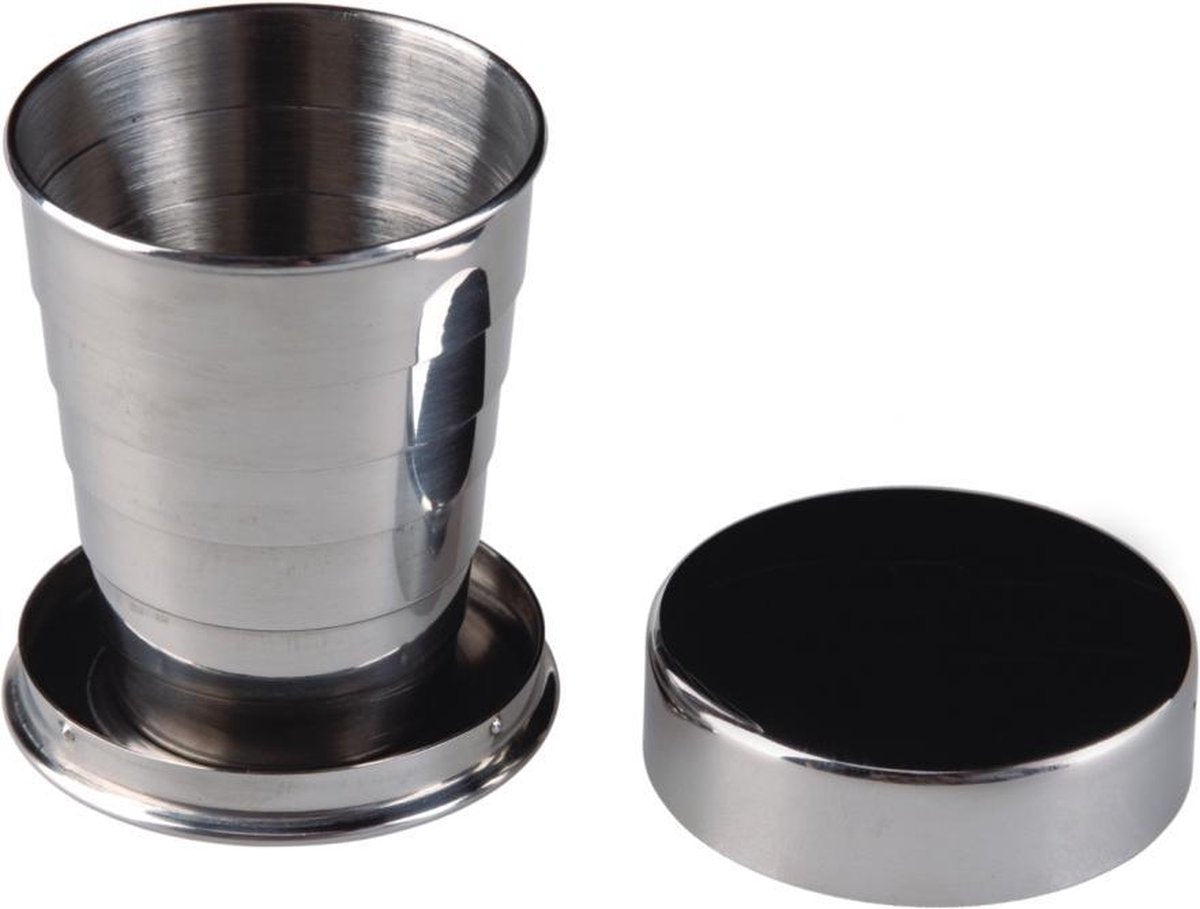 Acecamp Inklapbare Beker Rvs 60 Ml Zilver