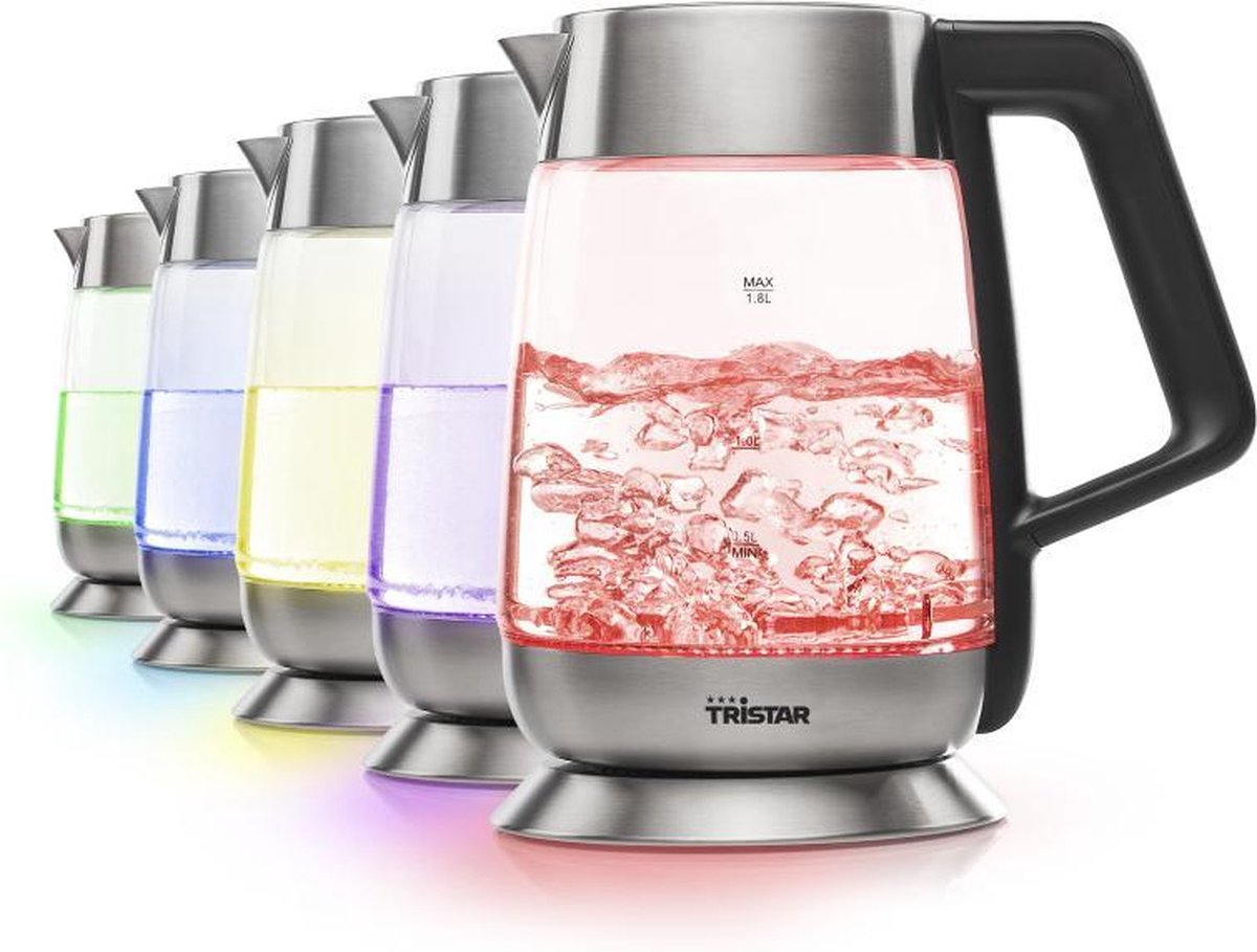 TRISTAR WK-3375 - Glazen Waterkoker - Thermostaat