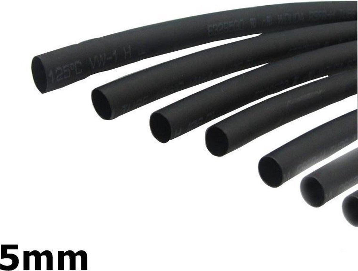 5 Meter - 5mm - Krimpkous Warmkrimp Heat Shrink Heatshrink