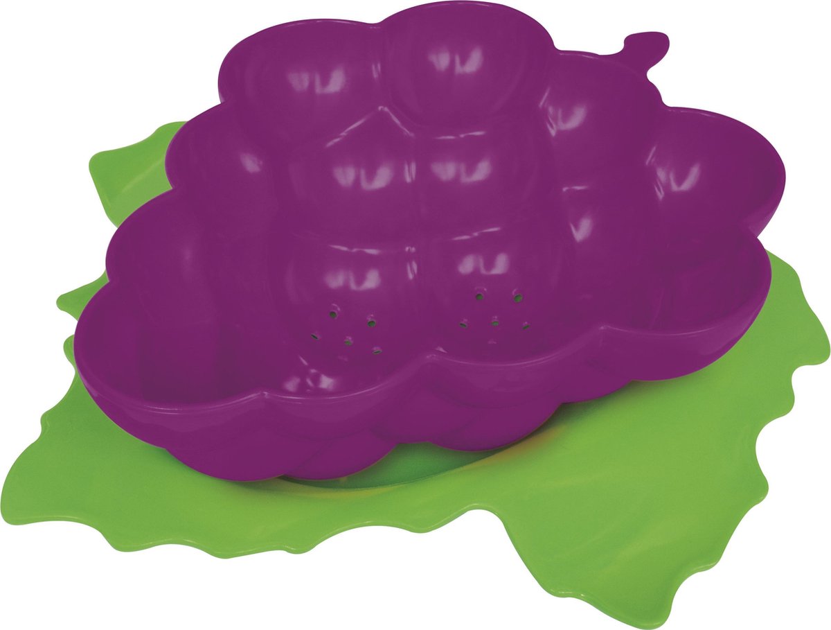 Zak!Designs Kitchen & Garden Vergiet - Druif - Melamine - Incl. Onderzetter - 26 x 26 cm - Muscat