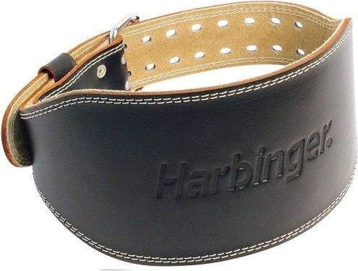 Harbinger - Pro Powerlift Riem - Gewichthefriem Van Leer - L - Zwart