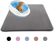Kattenbakmat – Grit Opvanger – Schoonloopmat – Katten Mat – Matje Voor Kattenbak – 40X50CM - Grijs