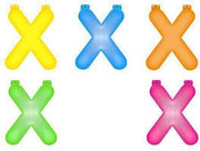 Opblaas letter X  Geel
