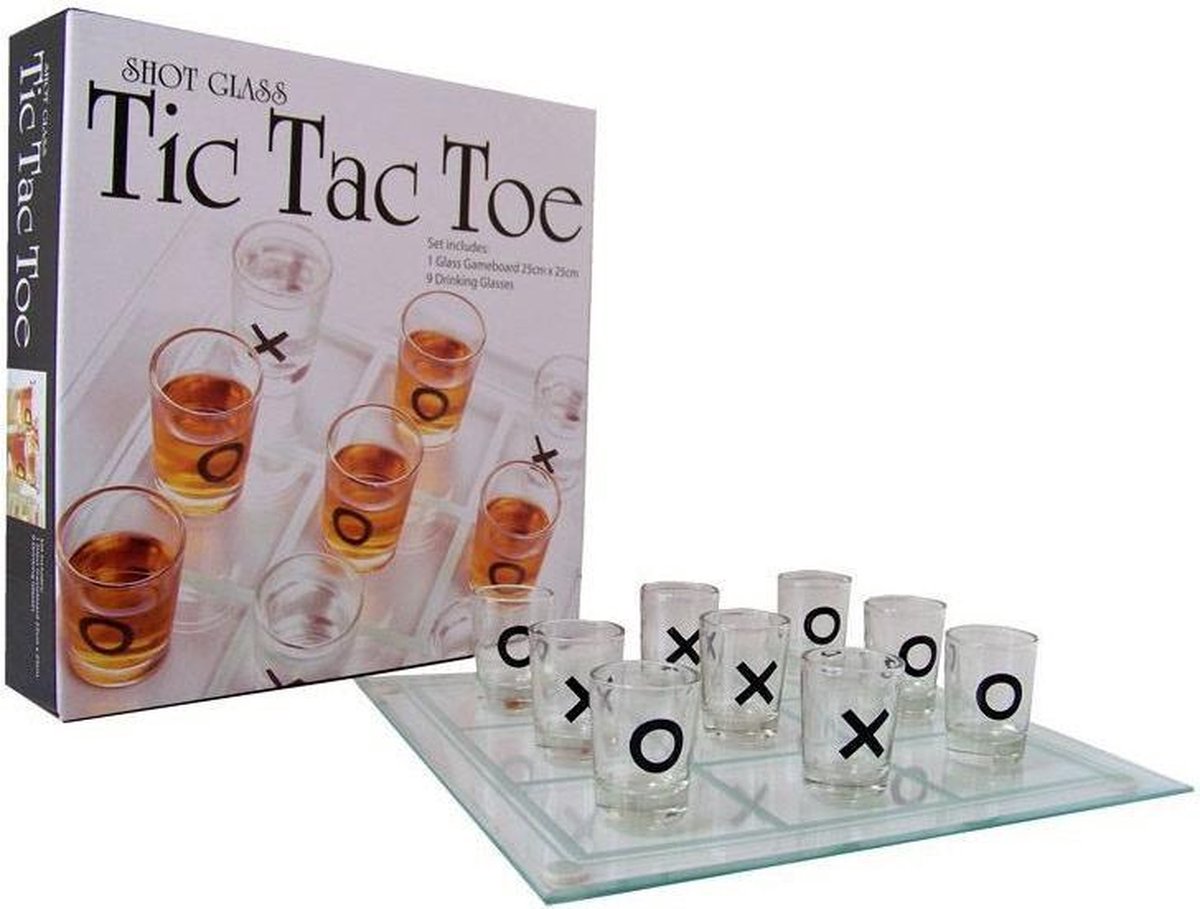 """Drinkspel Tic Tac Toe """"OXO"""