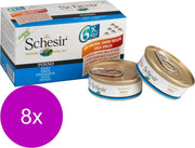 Schesir Kat Mp Blik Gelei 6x50 g - Kattenvoer - 8 x Tonijn