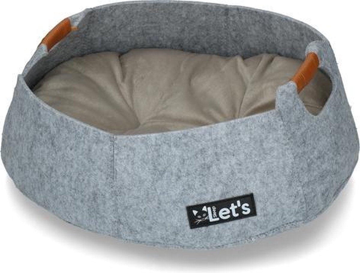 RelaxPets - kattenmand - Relaxing Basket - Mandje - Grijs