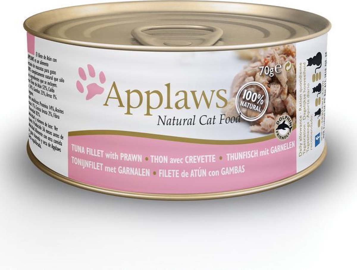 Applaws cat blik adult tuna / prawn