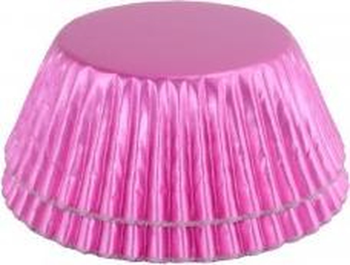 PME - Cupcakevormpjes - Metallic Roze - pk/30