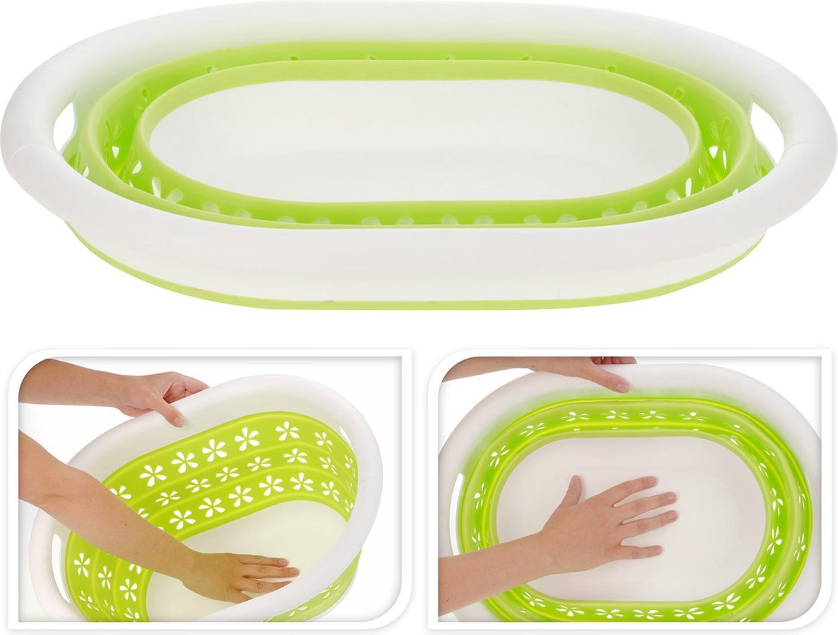 Invouwbare wasmand groen